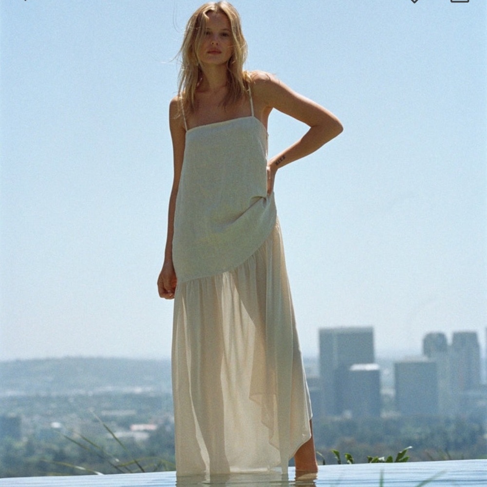 VRG GRL Nora maxi dress in natural
